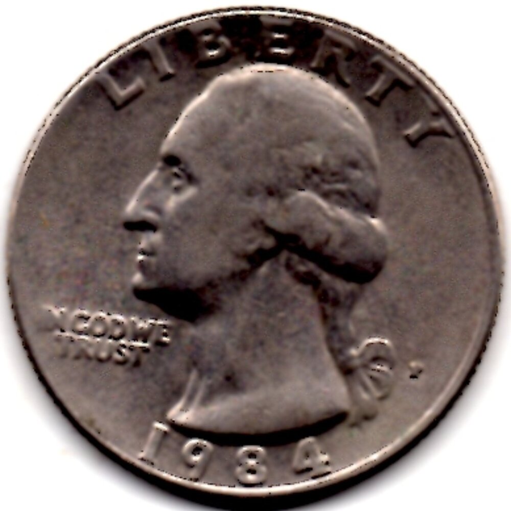 Granny Estate Find - 1984 Washington Clad-composition Quarter.